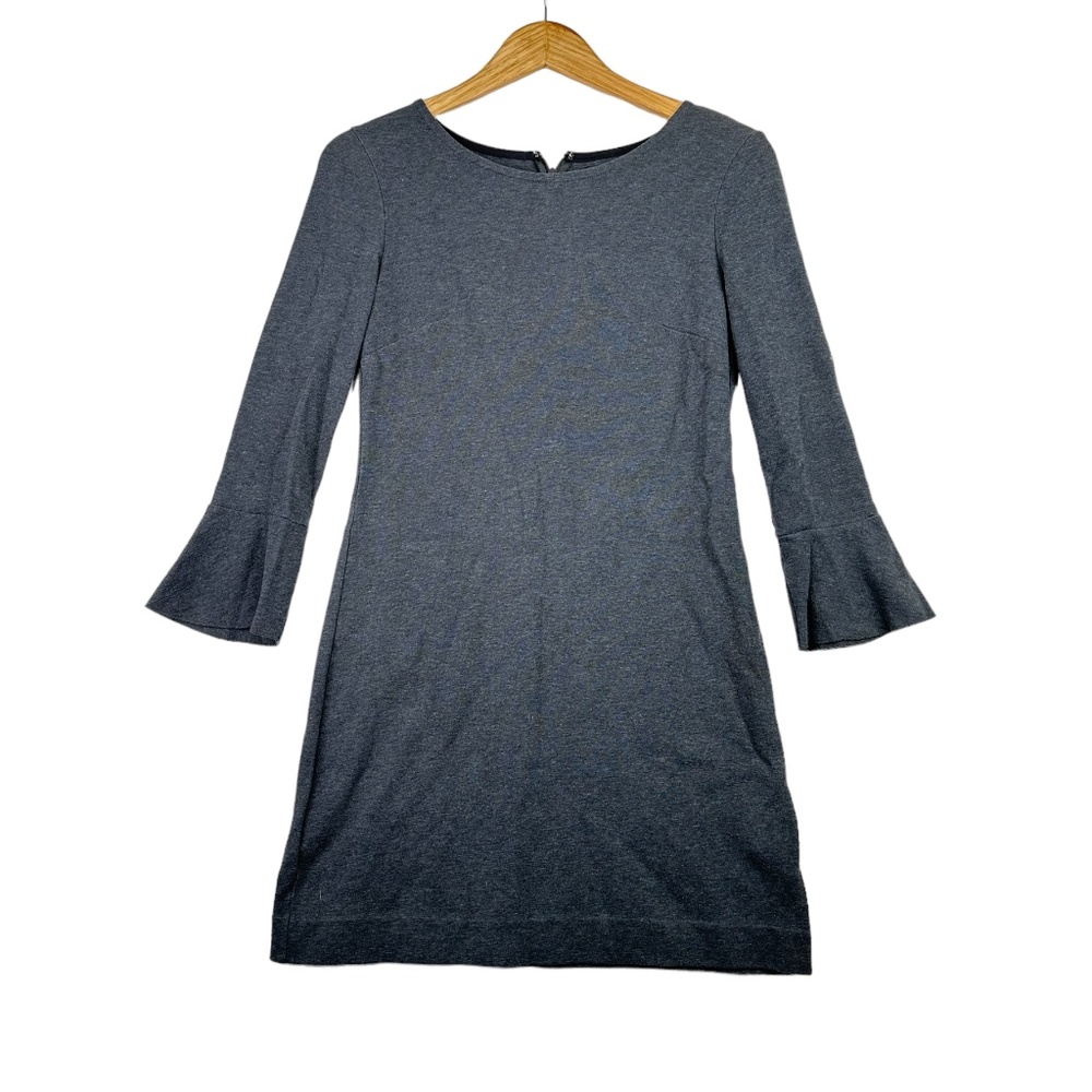 MADEWELL Charcoal‎ Dark Heather Gray Bell Sleeve Knit Dress Size XXS
